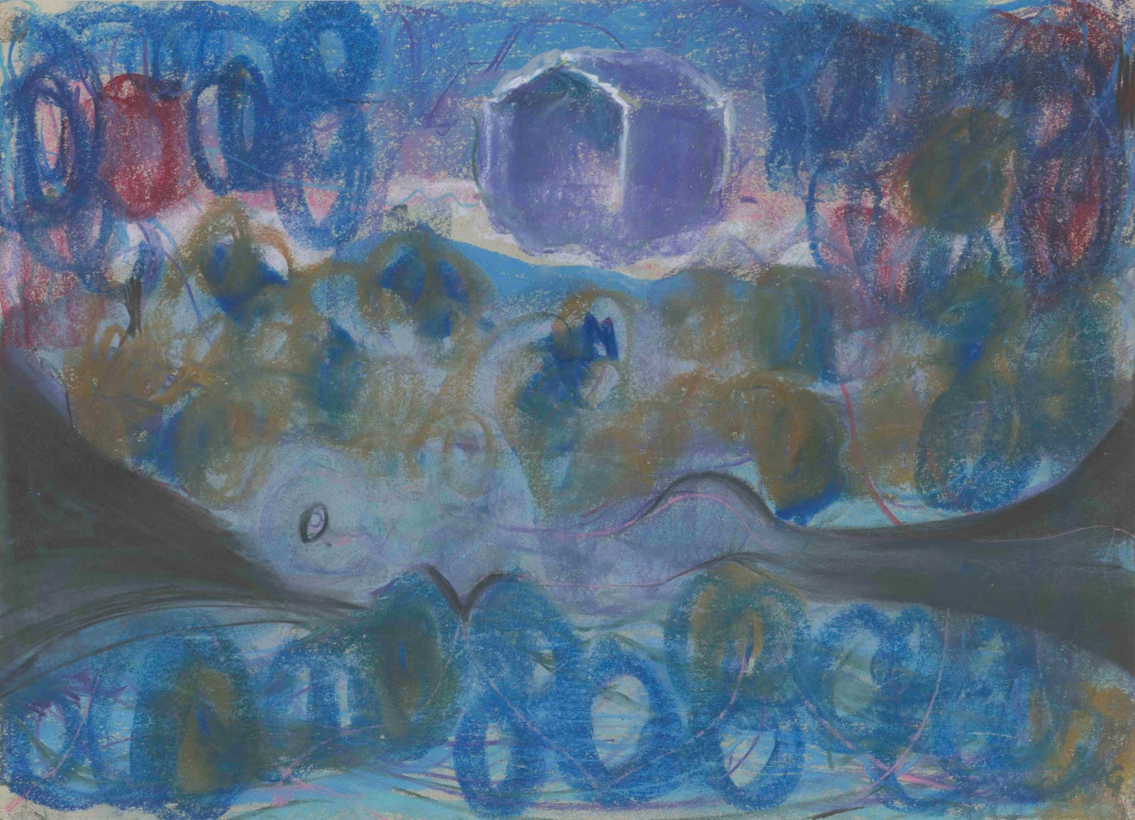 JING Shijian, Blue house 蓝房子, 2023