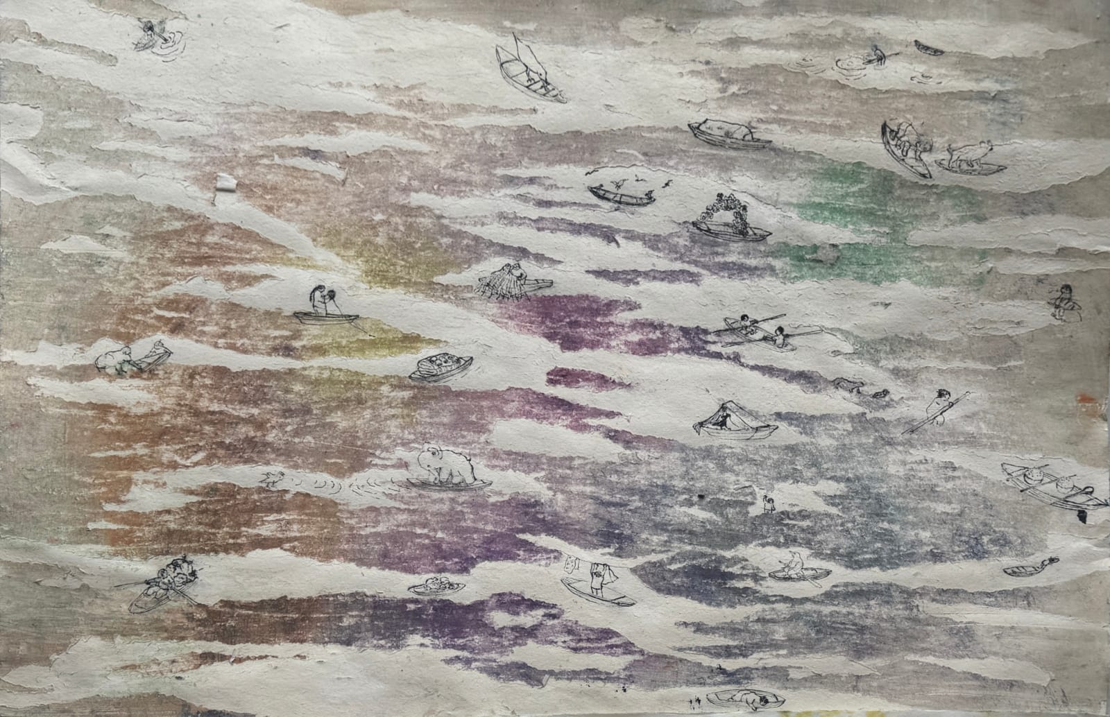 BAEK Eunha, River and Boat 1 강과 배 1, 2025