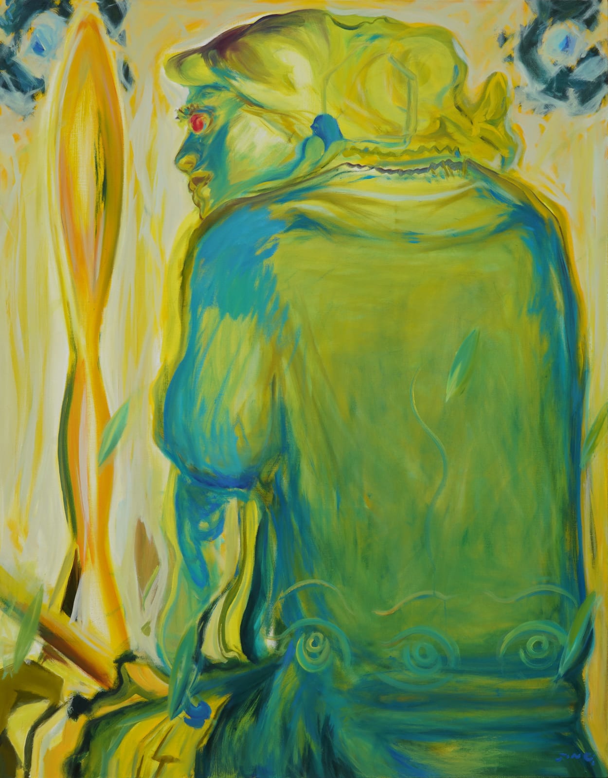 JING Shijian, The portrait of green 绿色的肖像, 2023