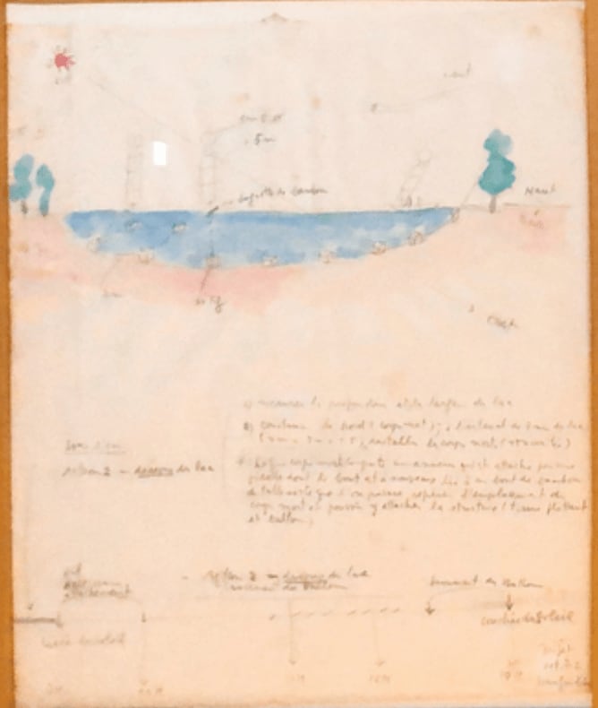 KIM Soun-Gui, Drawing for Situation Plastique II, 1972