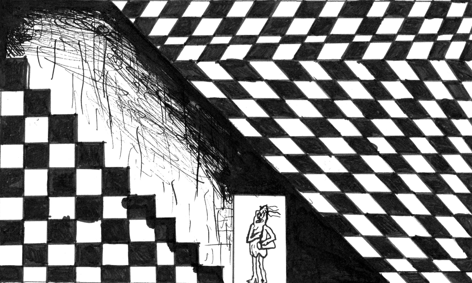 SIM Raejung, Original drawing for the animated film “Smell” 2 애니메이션 <냄새> 오리지널 드로잉 2, 2025