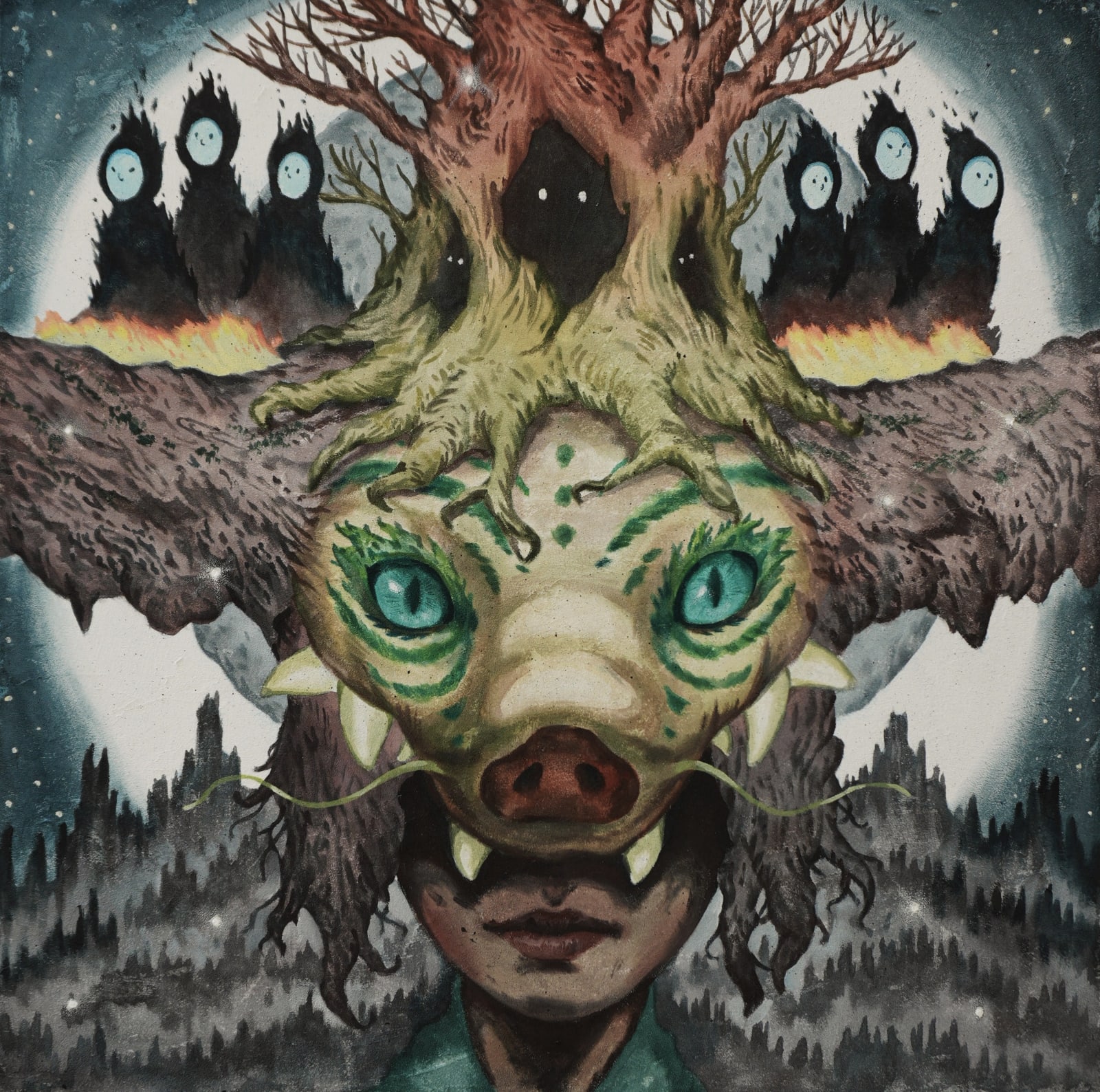 LIM Subeom, Wearing the Tree’s Seasons 나무의 계절을 뒤집어 쓴, 2025