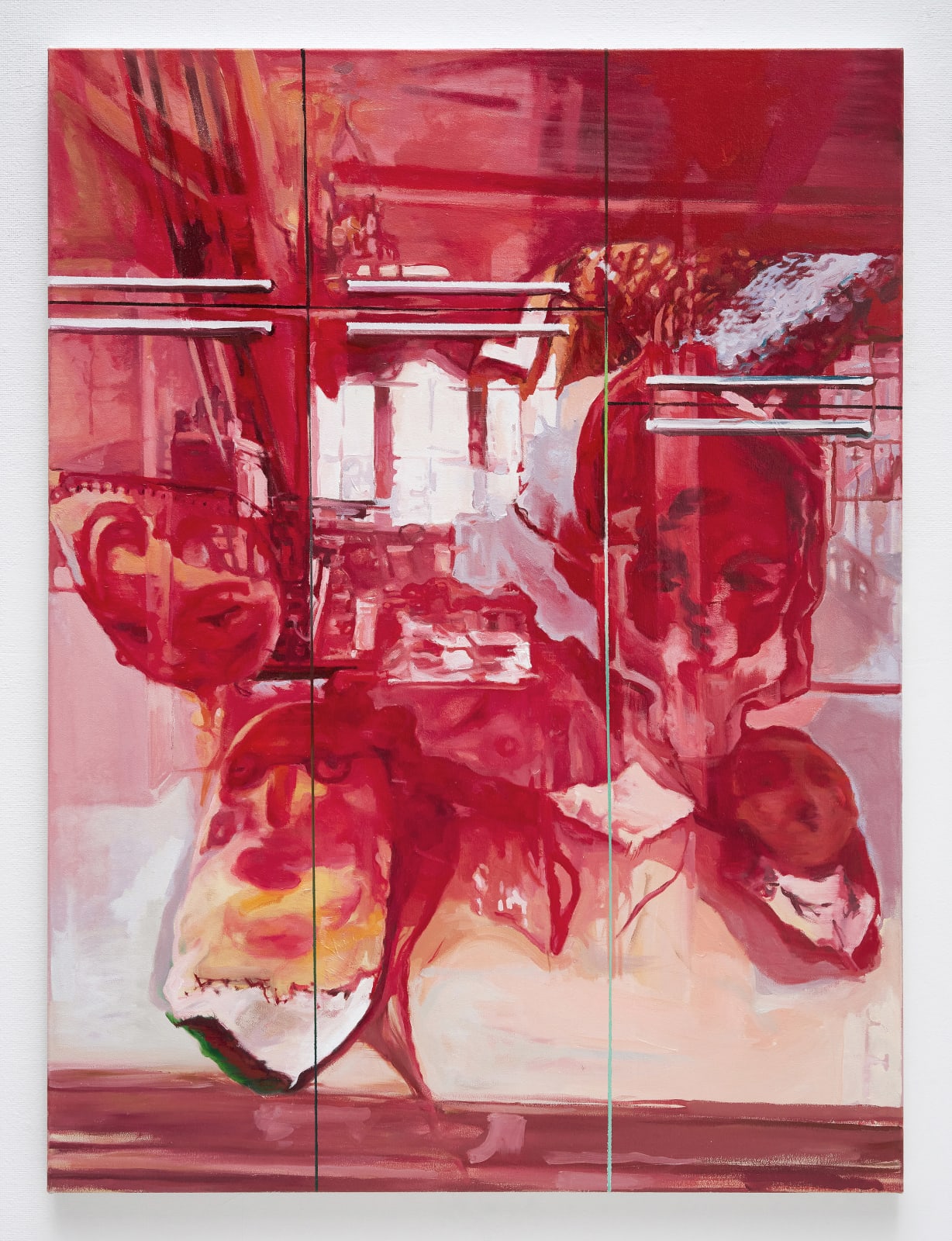 LEE Jihyun, Red Scene_Heads 레드씬_두상들, 2021-2022