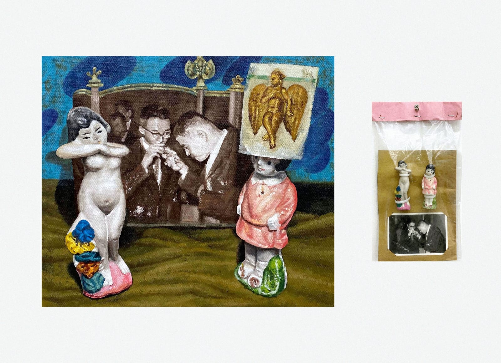 SHIH Yung Chun, Toy Packaging.H-Hot Babes on Both Sides 토이 패키징.H - 양 옆의 예쁜이들 玩具包裝組.H-左右兩側的陪酒女孩, 2022