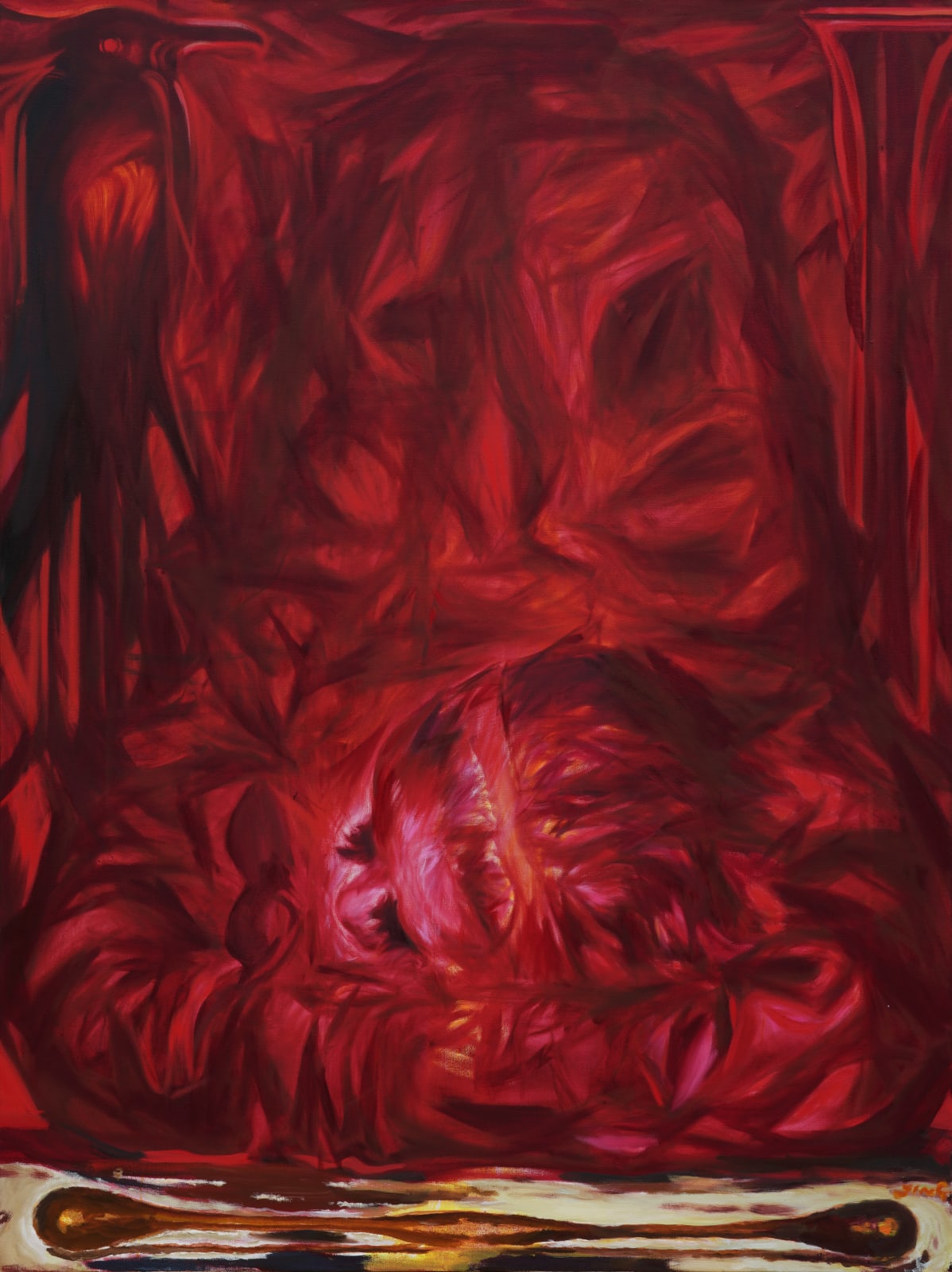 JING Shijian, The portrait of red 红色的肖像, 2023