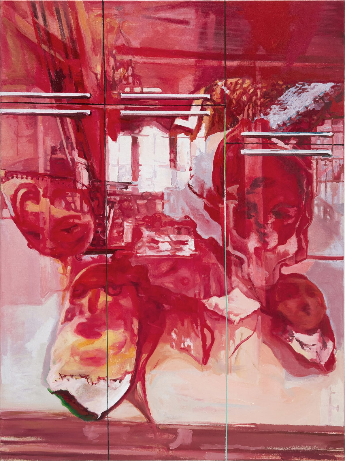 LEE Jihyun, Red Scene_Heads 레드씬_두상들, 2021-2022