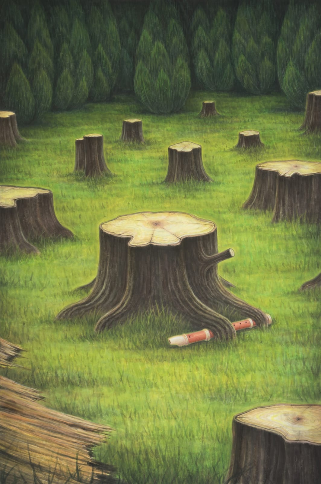 JANG Jongwan, The Red Pipe , 2019