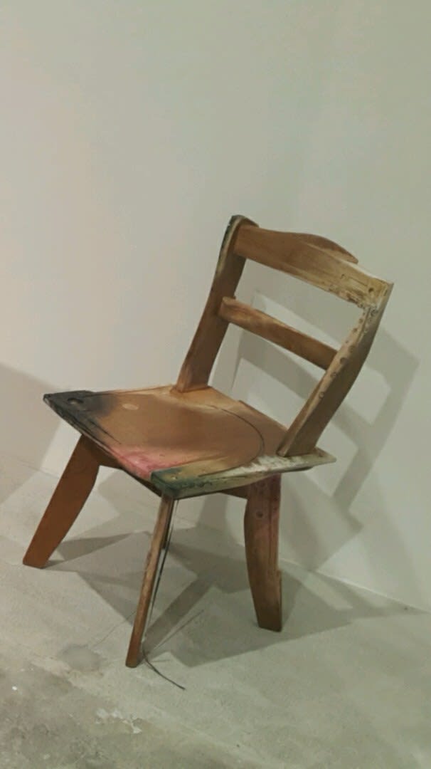 Aono FUMIAKI, Mending, Substitution, Consolidation, Incursion, Accumulation, Reflux, "Fragments Collected in Yuriage, Miyagi, Japan after the Great East Japan Eathquake and Tsunami / Chair" , 2014