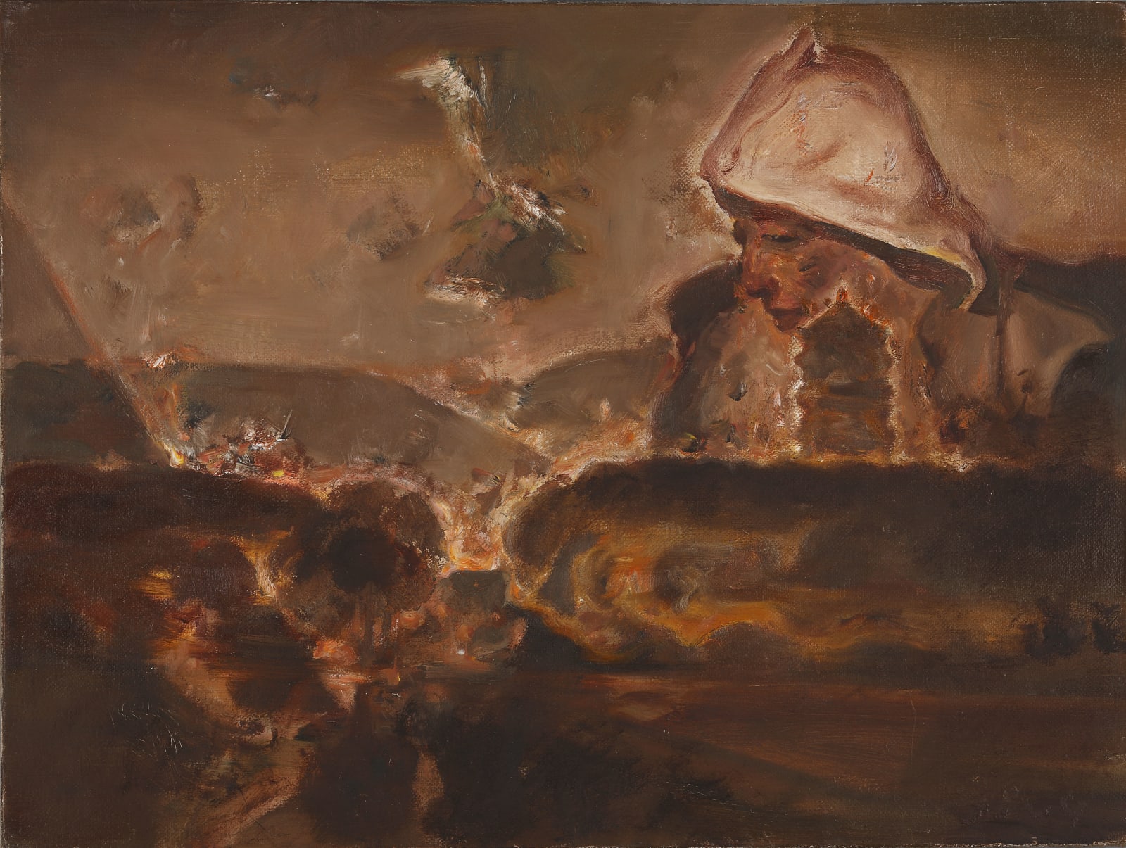 JING Shijian, 意写潇湘八景之——南屏晚钟 | Evening Bell at Nanping Hill, 2010