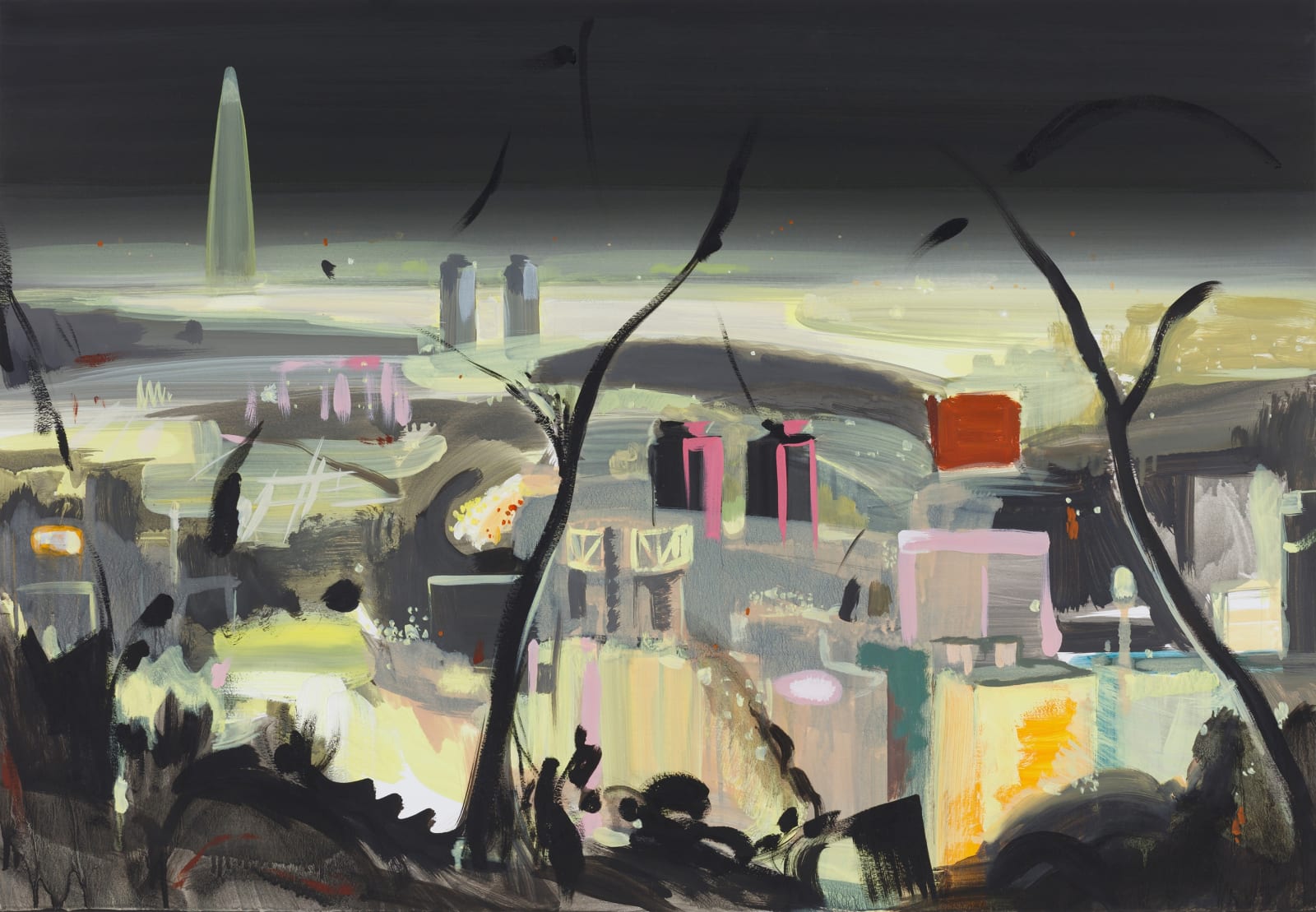 LEE Hoin, Inwangsan Nightscape 인왕산 야경, 2017