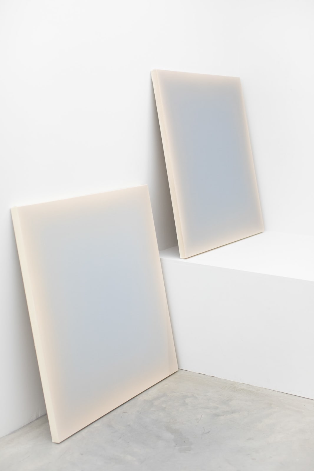 Gwen Hardie, 04.01.25, palest cobalt violet on pale burnt umber, 2025