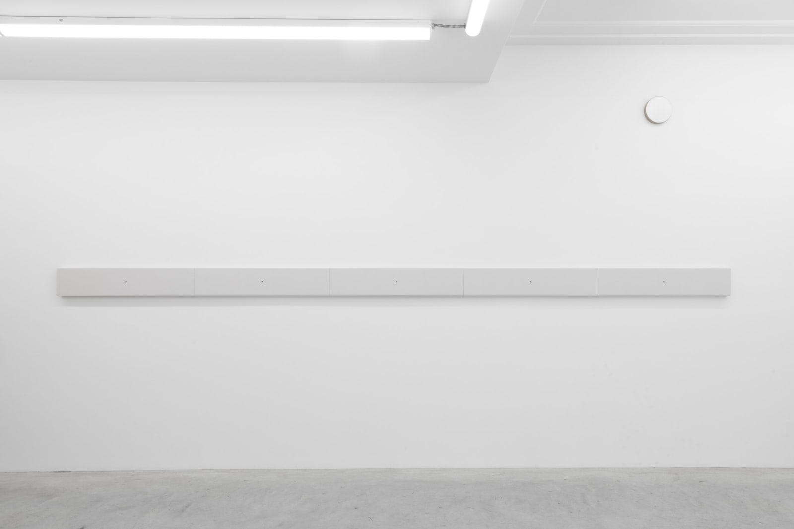Matthew Feyld, Untitled (forty inch square divided into five equal parts, arranged as a horizontal line), 2019-2020