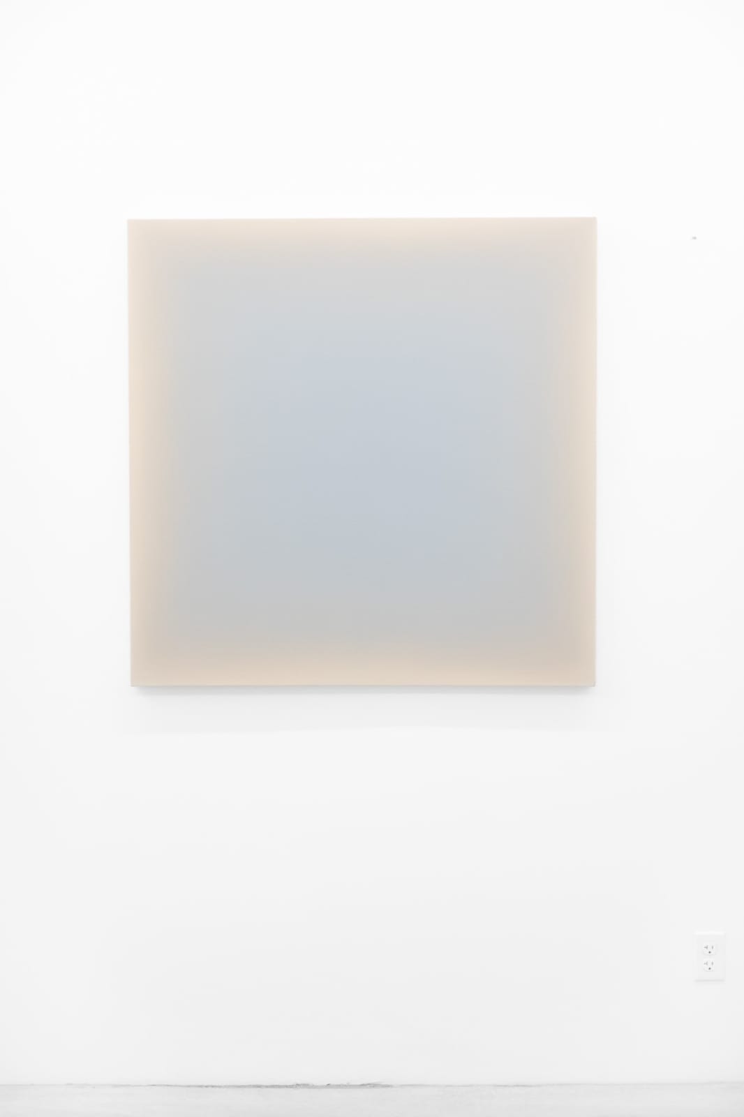 Gwen Hardie, 04.01.25, palest cobalt violet on pale burnt umber, 2025
