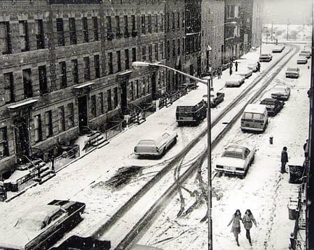 Builder Levy, Snow on Melrose Street, 1981