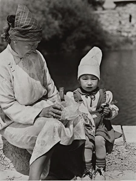 Builder Levy, Girl with White Hat, Ulanbaatar, Mongolia, 1992