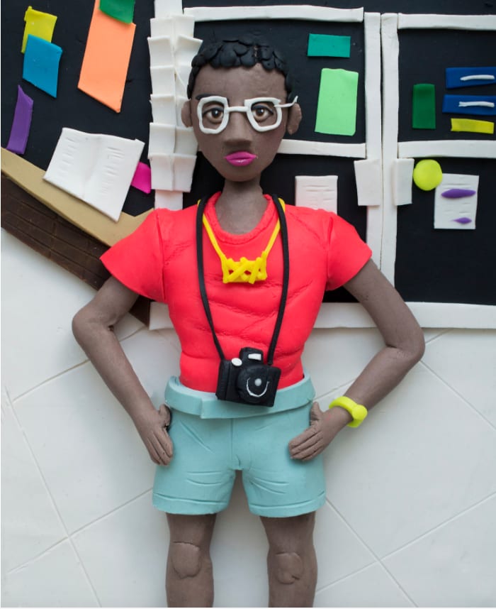 Eleanor McNair, Original photograph: Untitled from “Back in the Days', 1980s by Jamel Shabazz rendered in Play-Doh, 2017