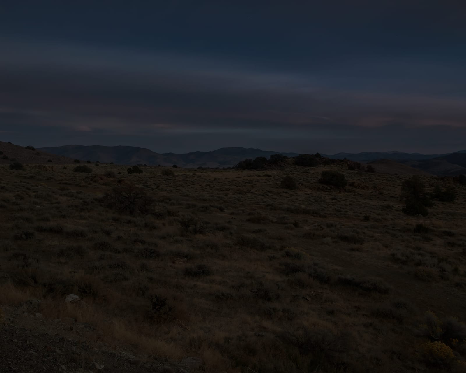 Jeanine Michna-Bales, Back Down the Mountain at 1 a.m. Outside of Carson City, Nevada, 2018