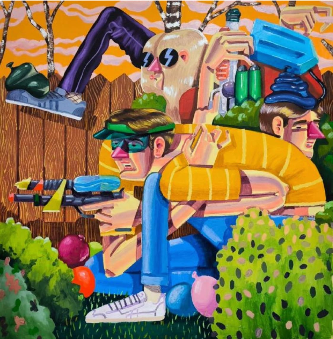 Ezer Ákos (1989), Water balloon battle (summer), 2024
