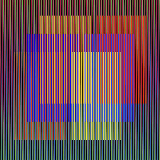 Carlos Cruz-Diez (1923-2019), Couleur Additive série 007 B, 2007