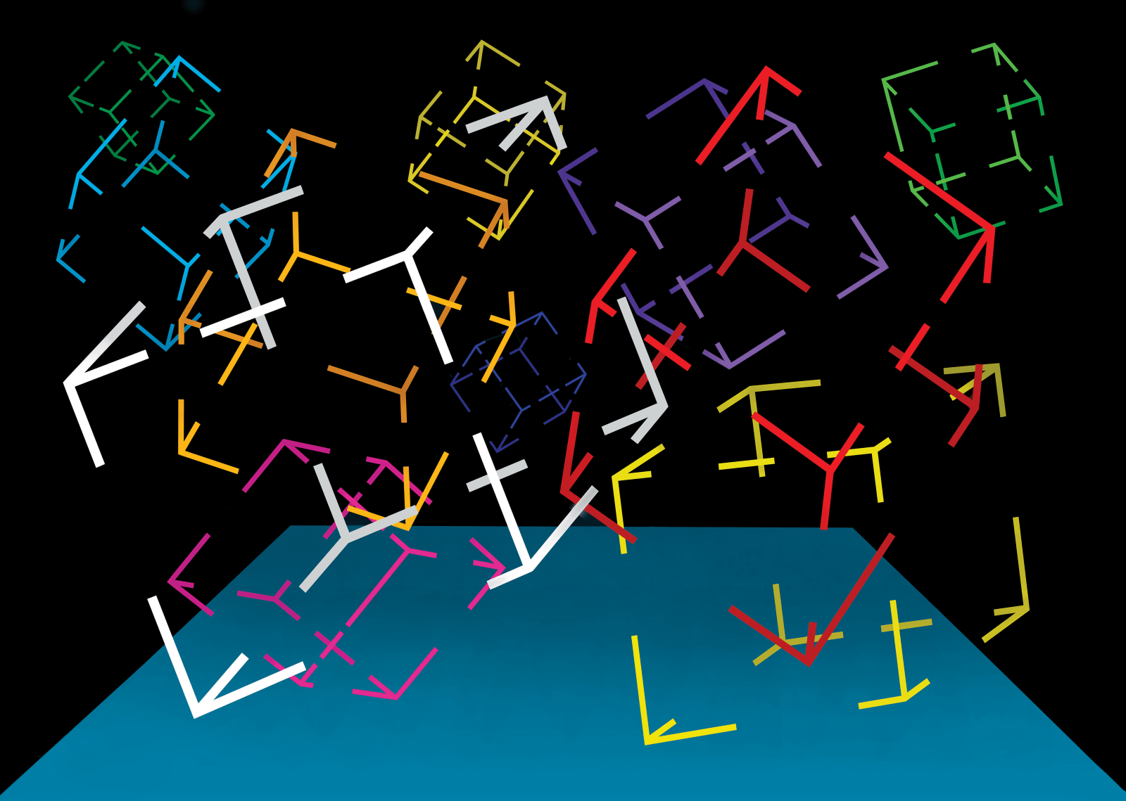 Mengyán András (1945), Interaction of Nothing-Something, 2024