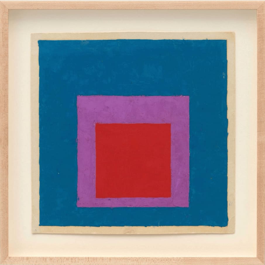 Josef Albers (1888), Study for a Homage to the Square [Study for screenprint Full], c., 1962