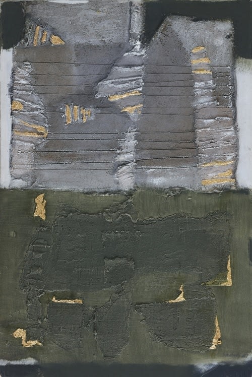 Ahmad Sadali, Komposisi Abu-Abu Hijau dan Emas (Gray, Green and Gold composition), 1987