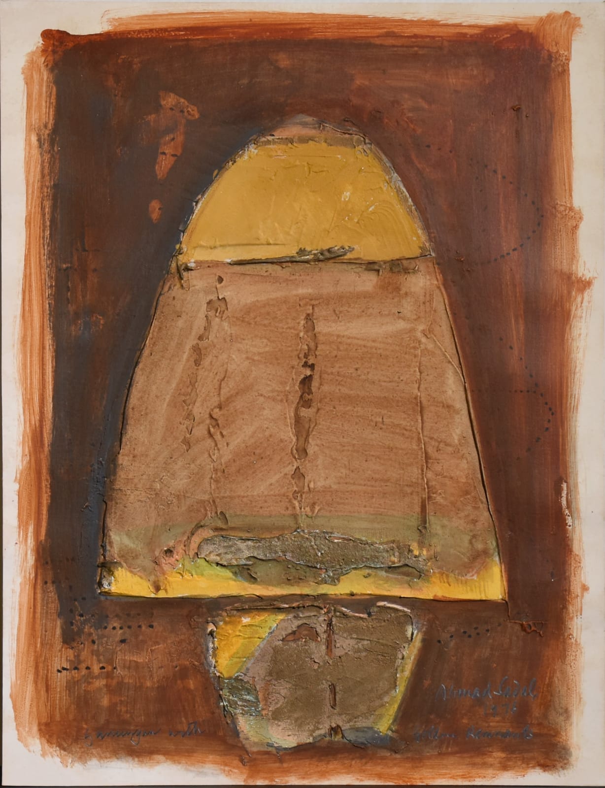 Ahmad Sadali, Gunungan with Gold Remnants , 1976
