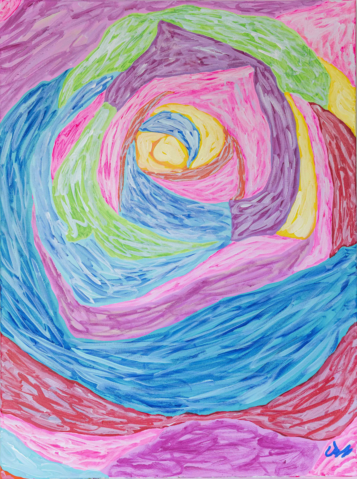 Caroline Boff, Abstract Rainbow Rose
