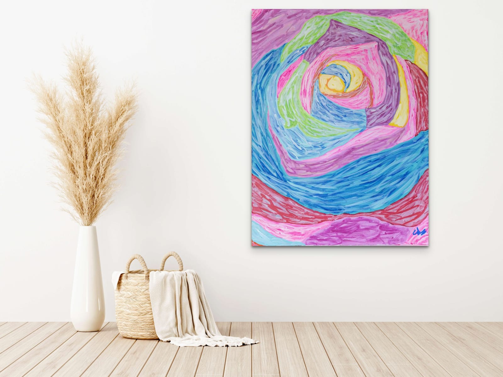 Caroline Boff, Abstract Rainbow Rose