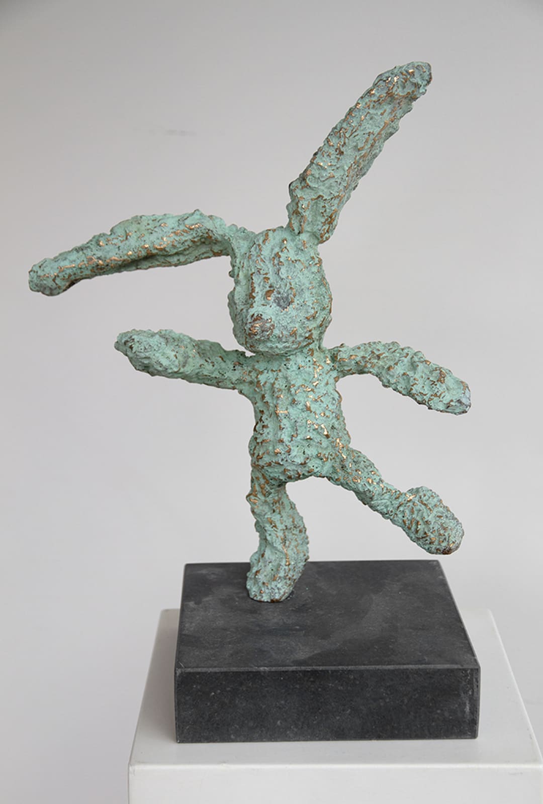 BABETTE DEGRAEVE, BRONZEN KNUFFEL V (linker pootje vooruit)