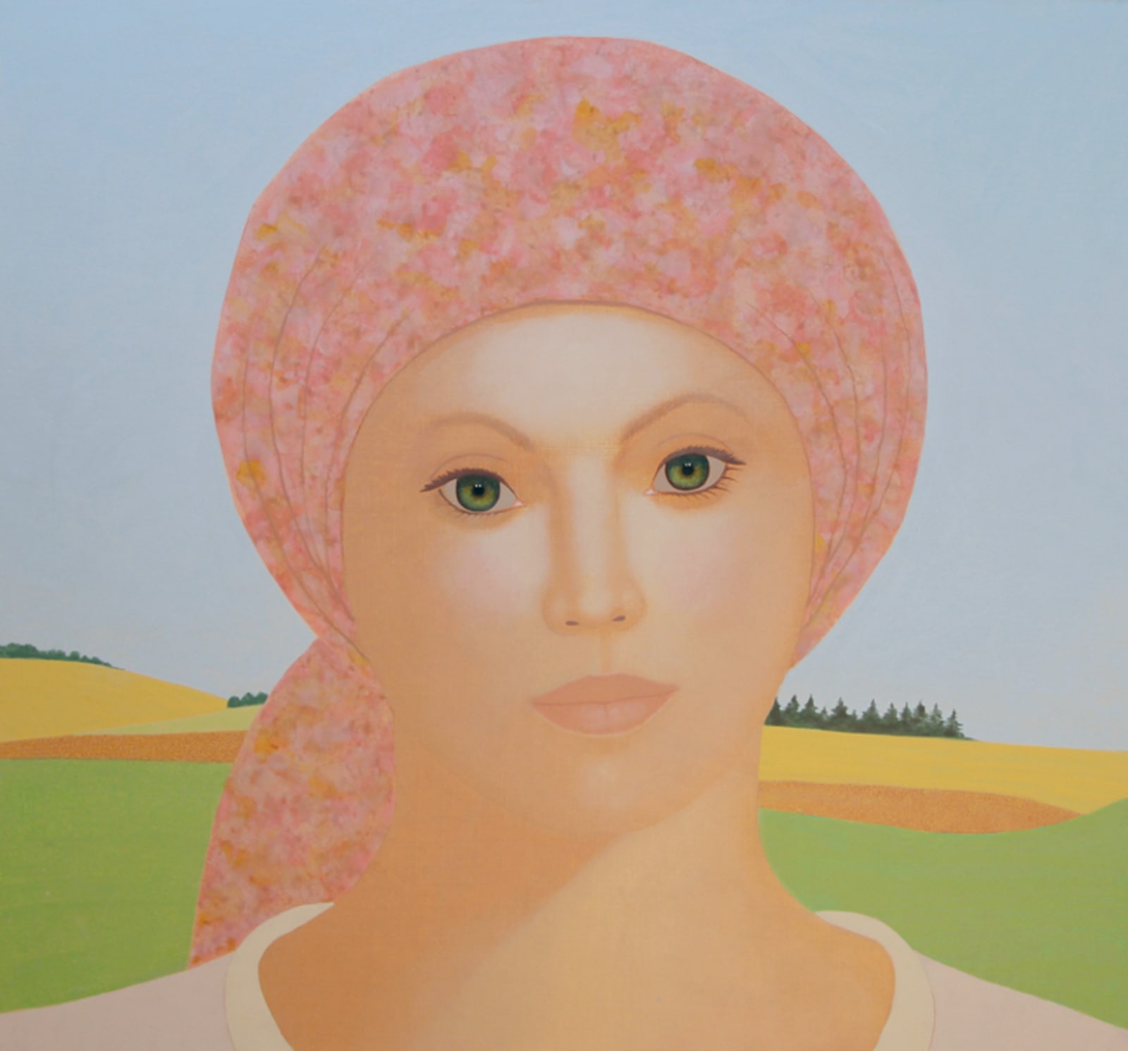 HEINZ RABBOW, LADY WITH RED SCARF