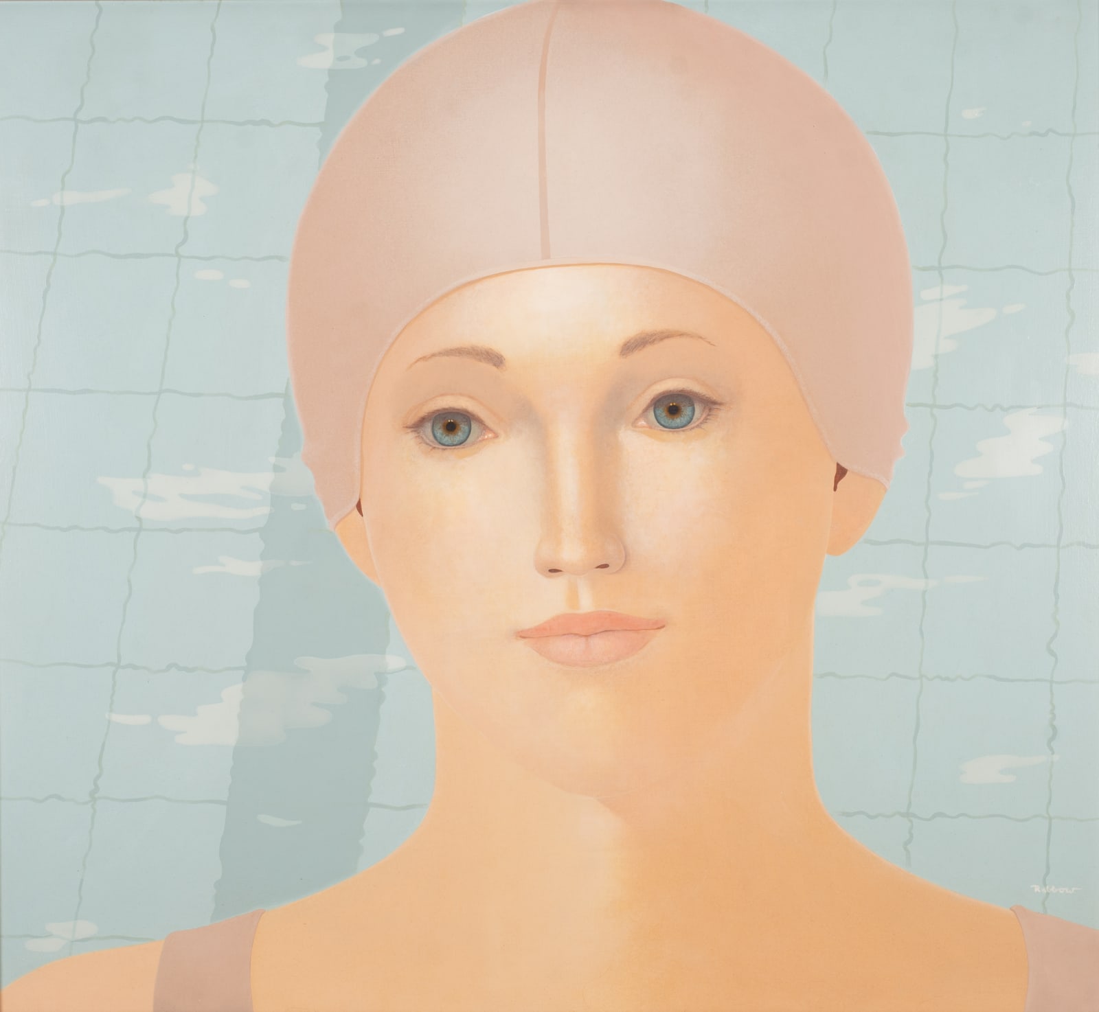 HEINZ RABBOW, WOMAN AT THE POOL