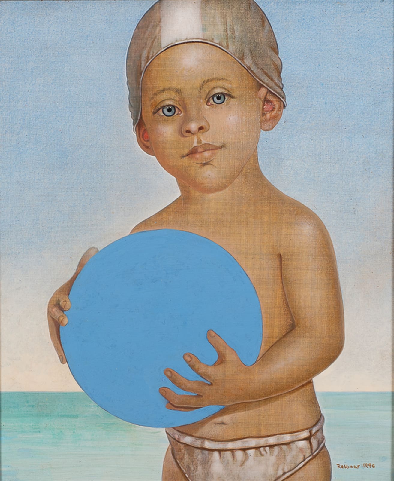 HEINZ RABBOW, CHILD WITH BLUE BALL