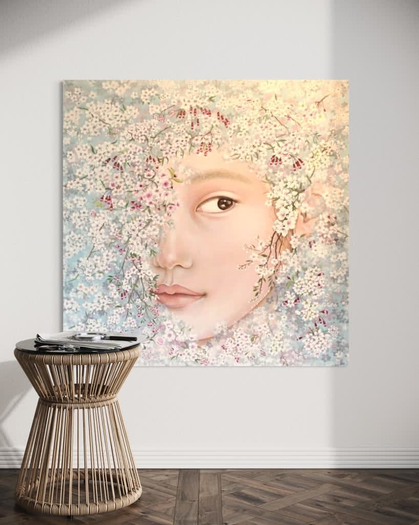 CORINNE BOUREAU, CERISIER EN FLEURS