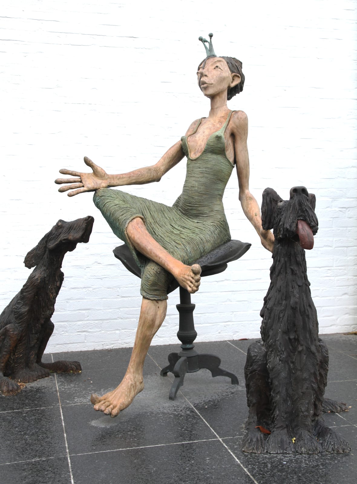 DIRK DE KEYZER, PRINSES (GROOT) MET HOND