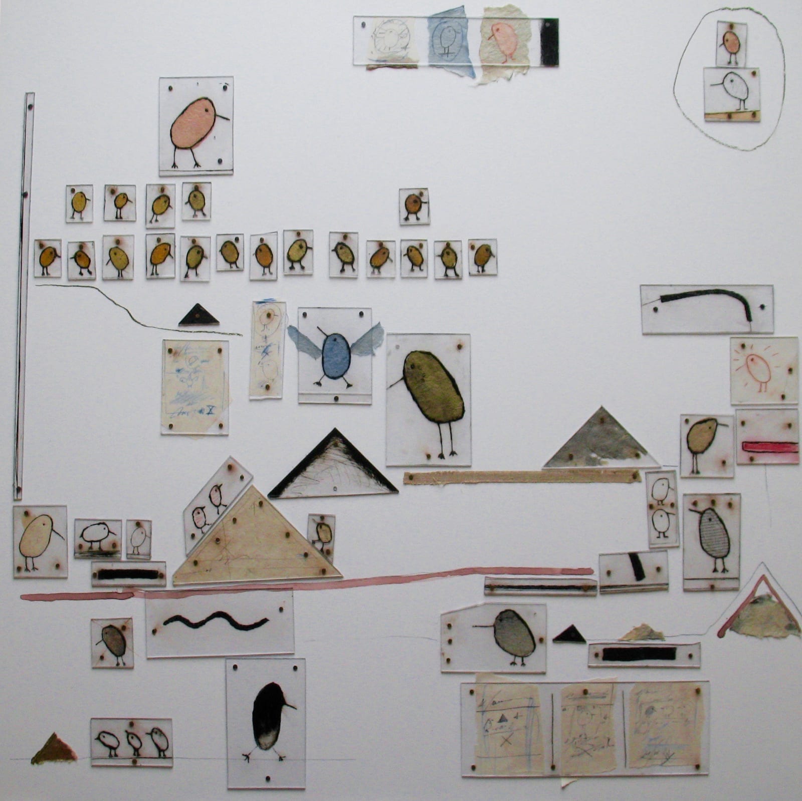 MICHEL FLAMME, BIRDS AND PYRAMIDS