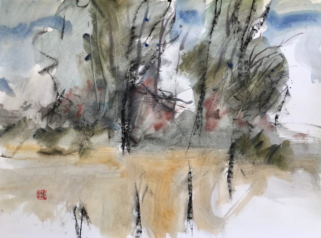 Freeman W. Butts, Untitled Landscape (#5), 1986