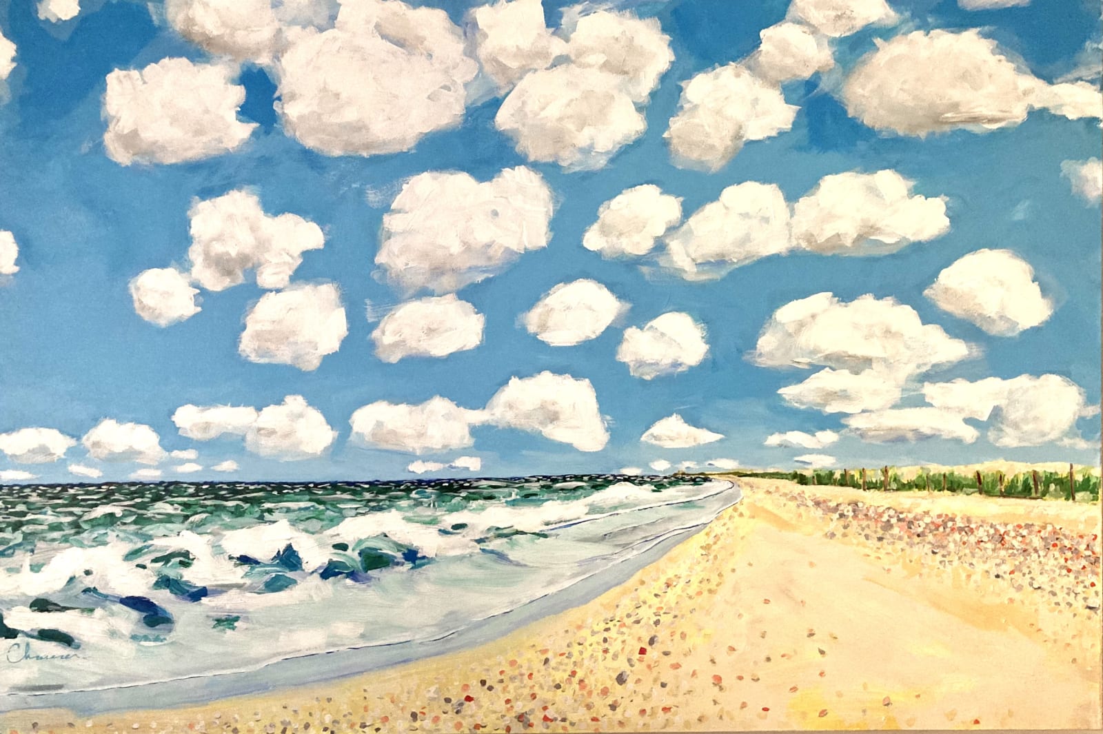 Chaucer Silverson, A Walk on the Beach, 2019
