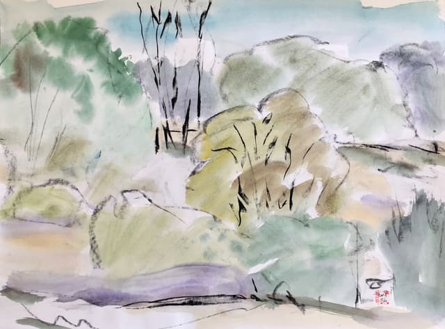 Freeman W. Butts, Untitled Landscape (#6), 1986