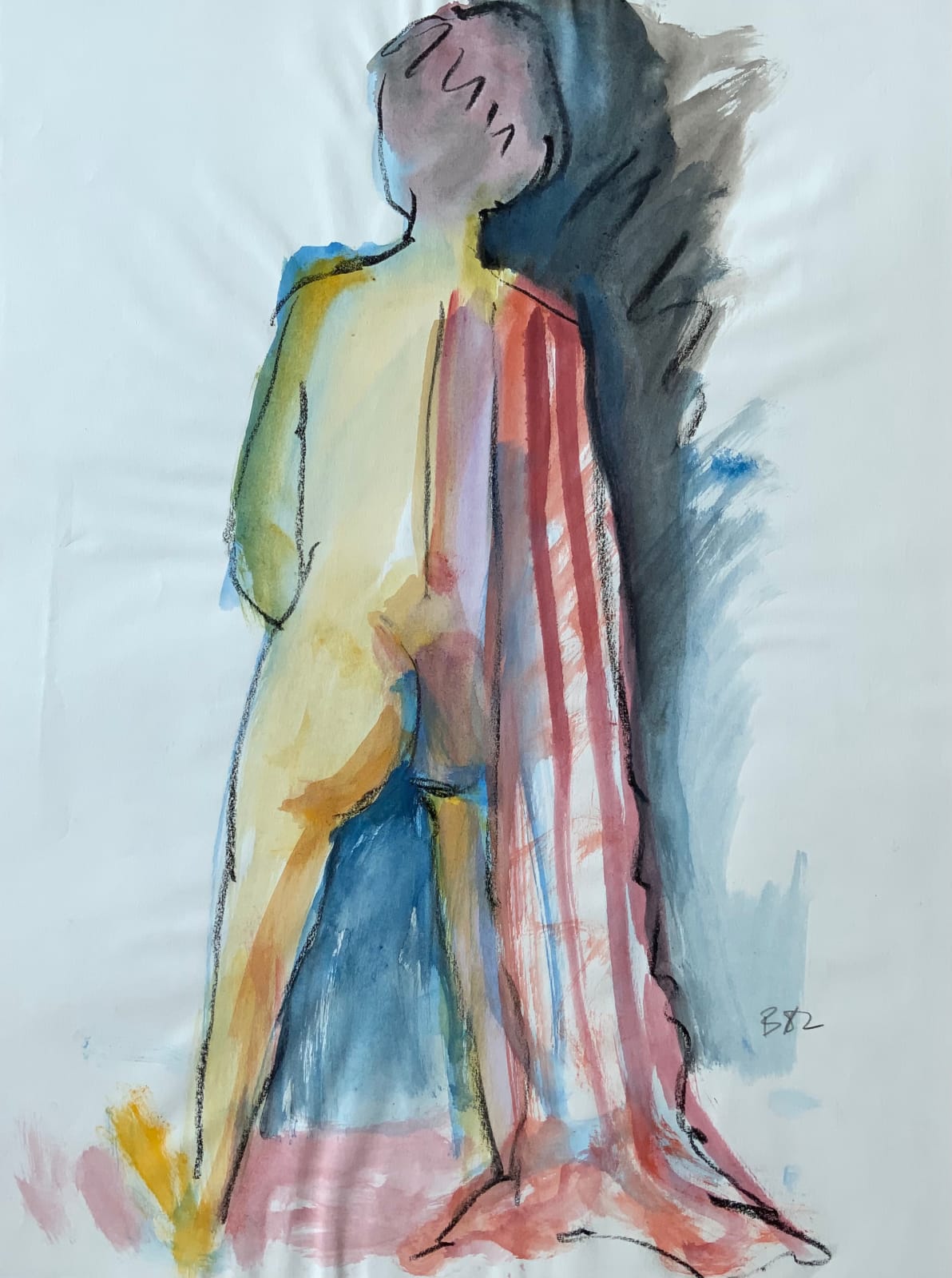 Freeman W. Butts, Stripped Towel, 1982