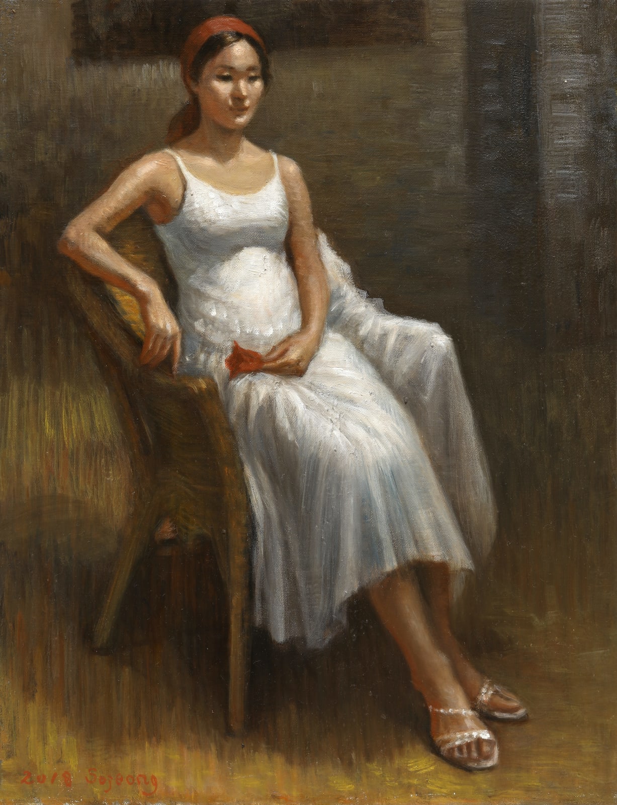 김소정 KIM, So Jeong, white dress, 2018