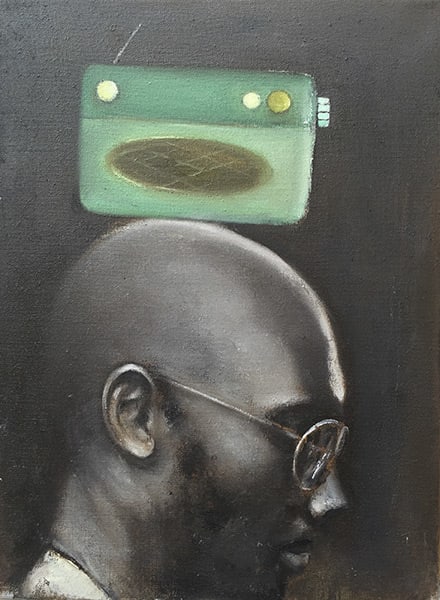 Ransome Stanley, MAN WITH GREEN RADIO, 2017