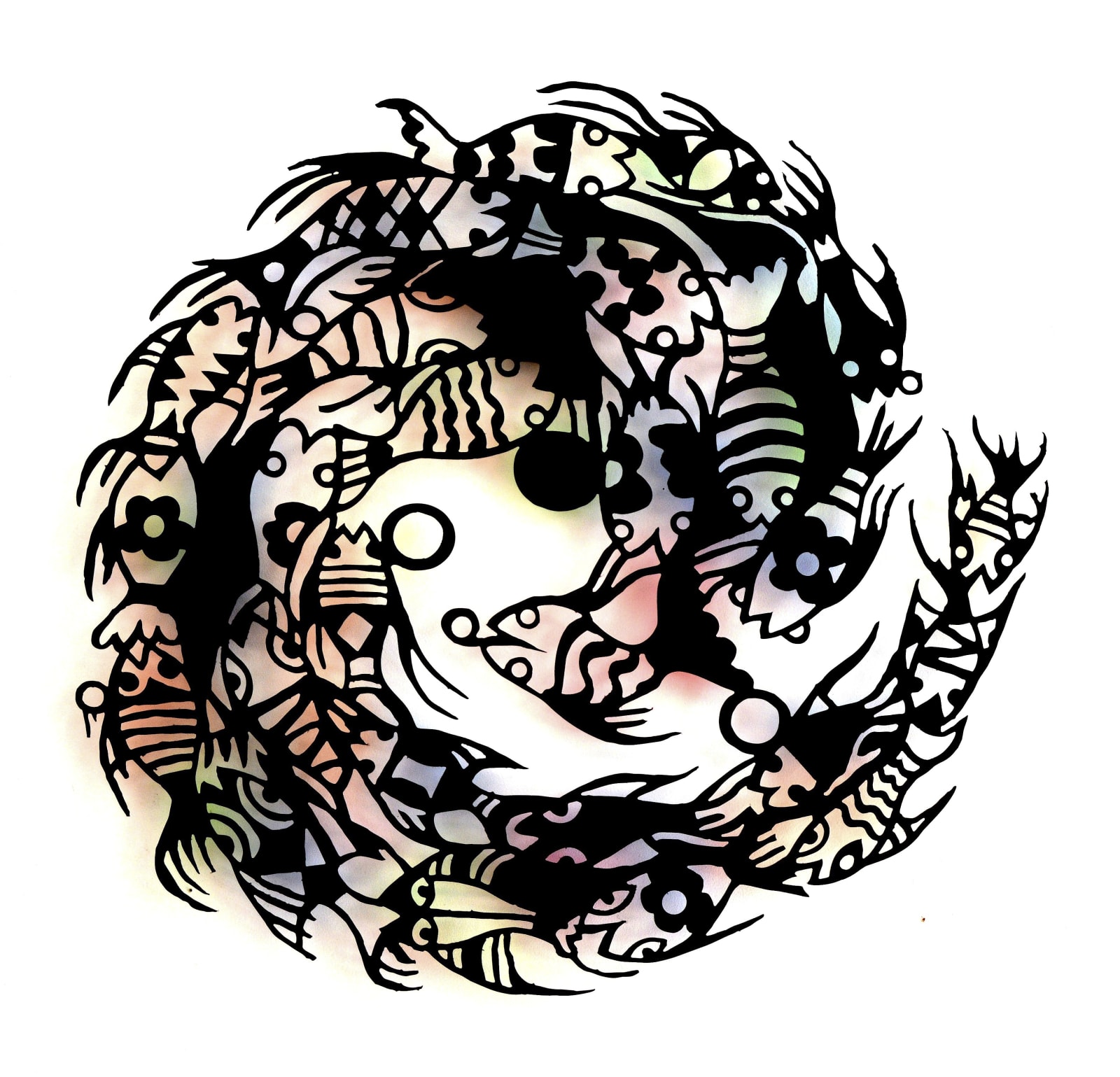 Toyin Loye, CIRCLE OF LIFE, 2014