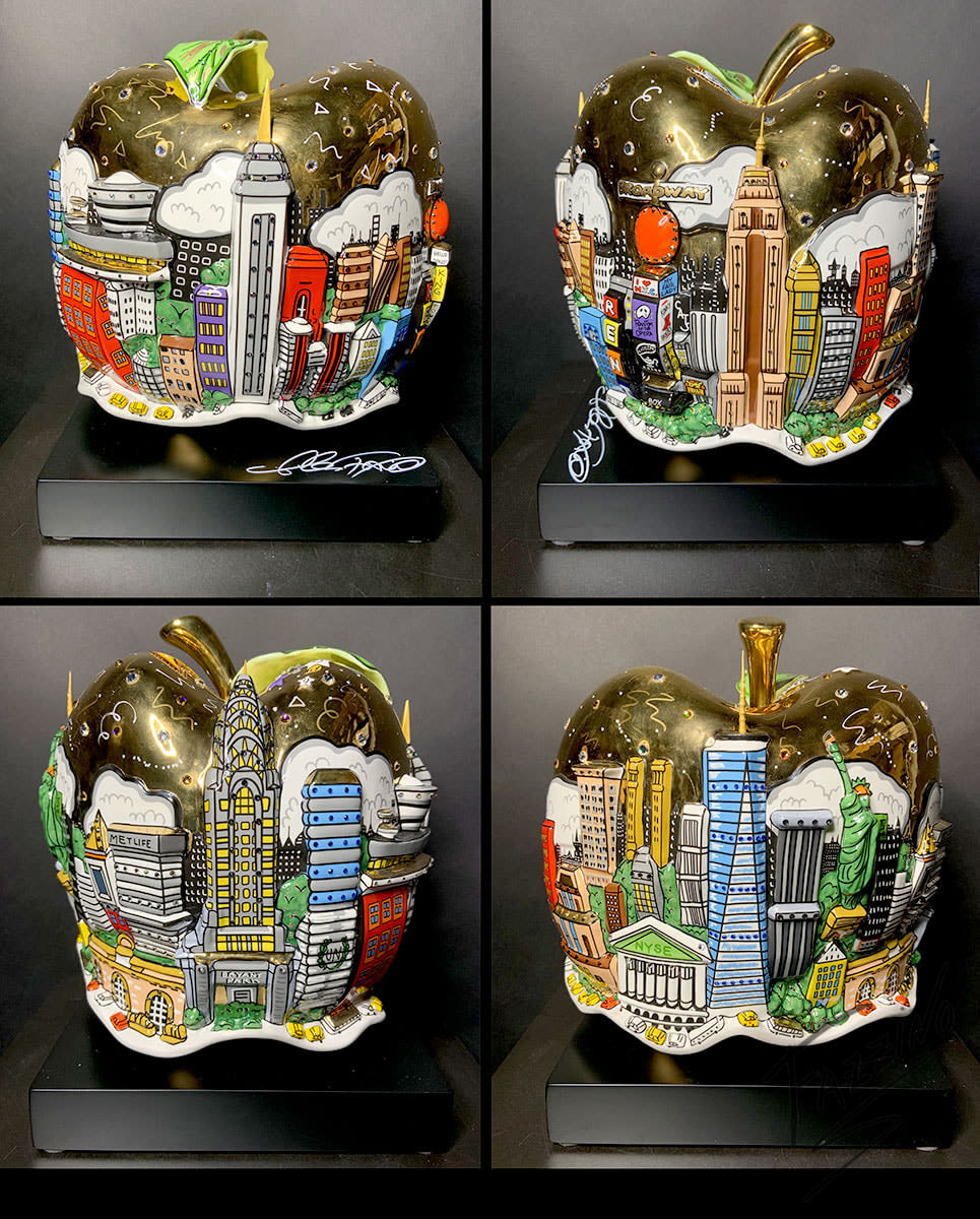 Charles Fazzino, Pop goes the gold apple