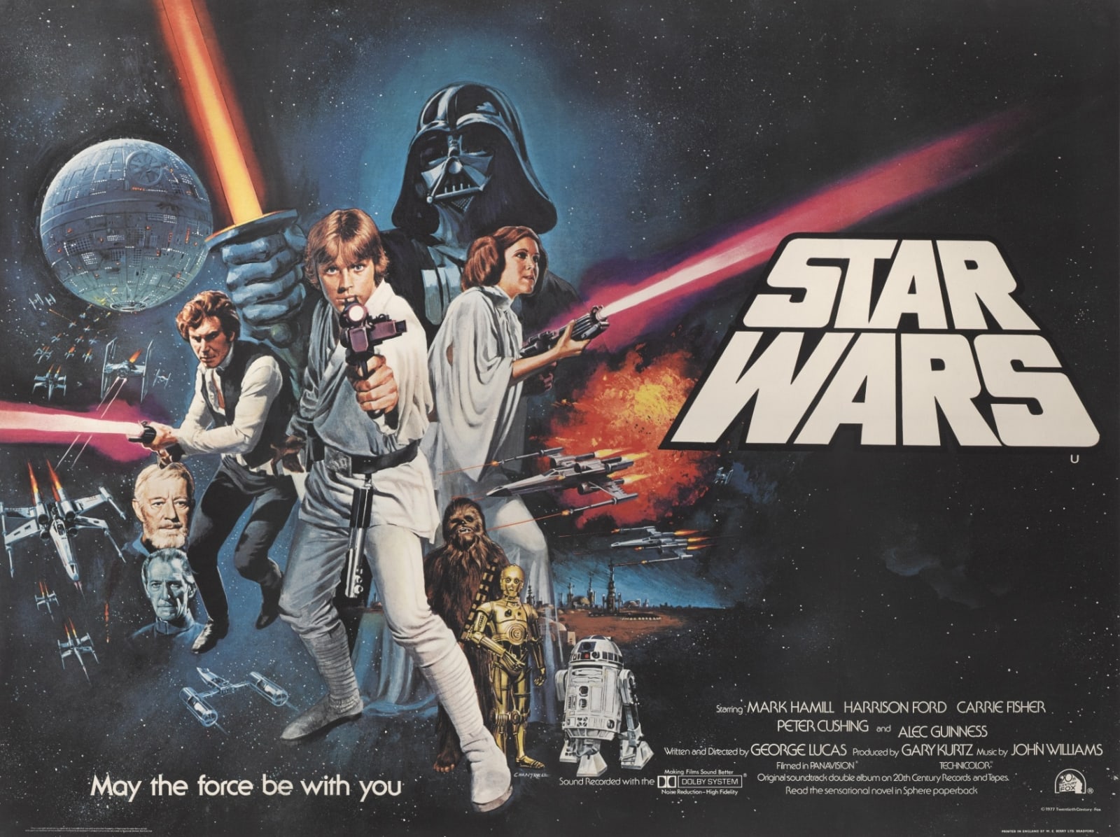 Star Wars, Tom William Chantrell, Star Wars, British Release with American Style C Design, 1977