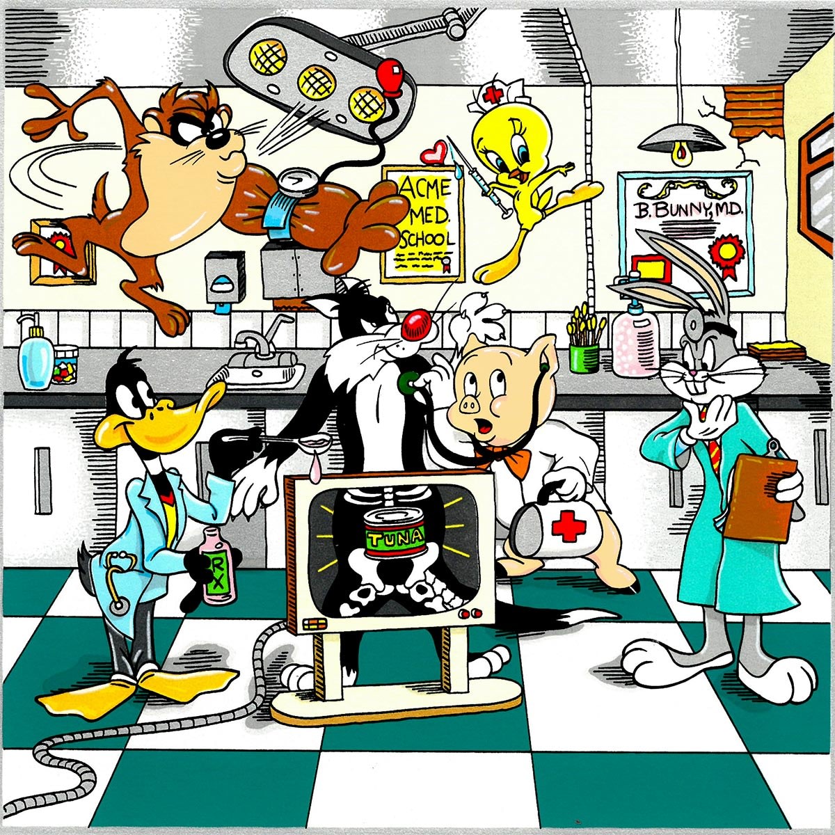 Charles Fazzino, A Looney Doctor's visit