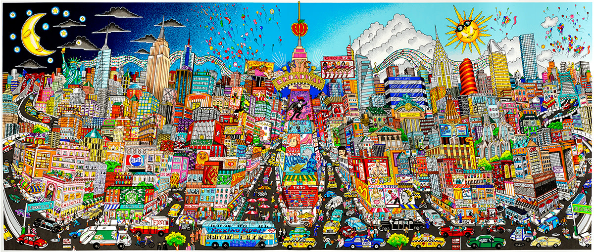 Charles Fazzino, Night or day...Feel The rhythm of Broadway