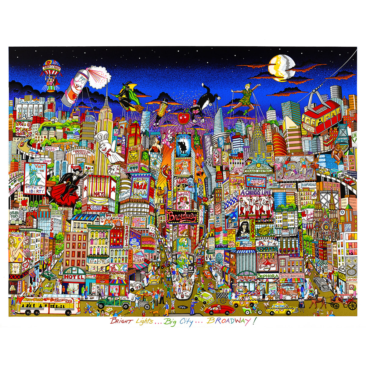 Charles Fazzino, Bright Lights...Big City...Broadway