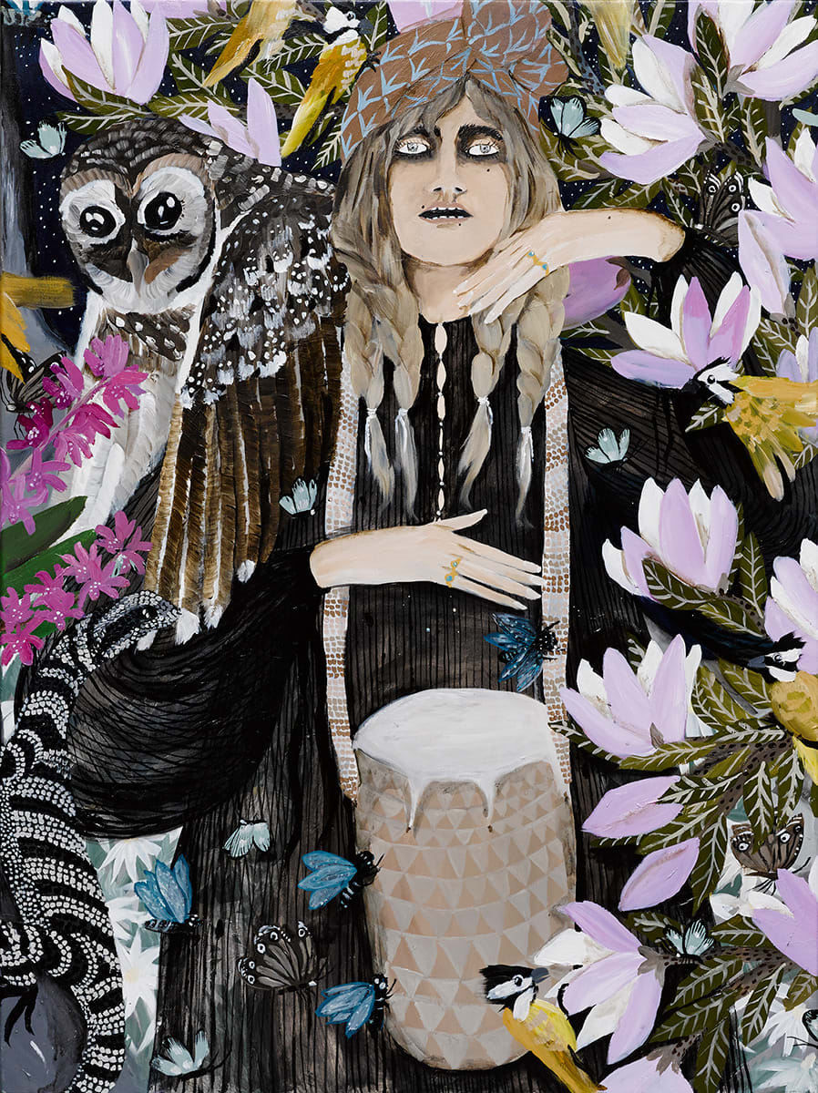 Leah Fraser, The Ancient Rhythm/ Heart is a Drum, 2015