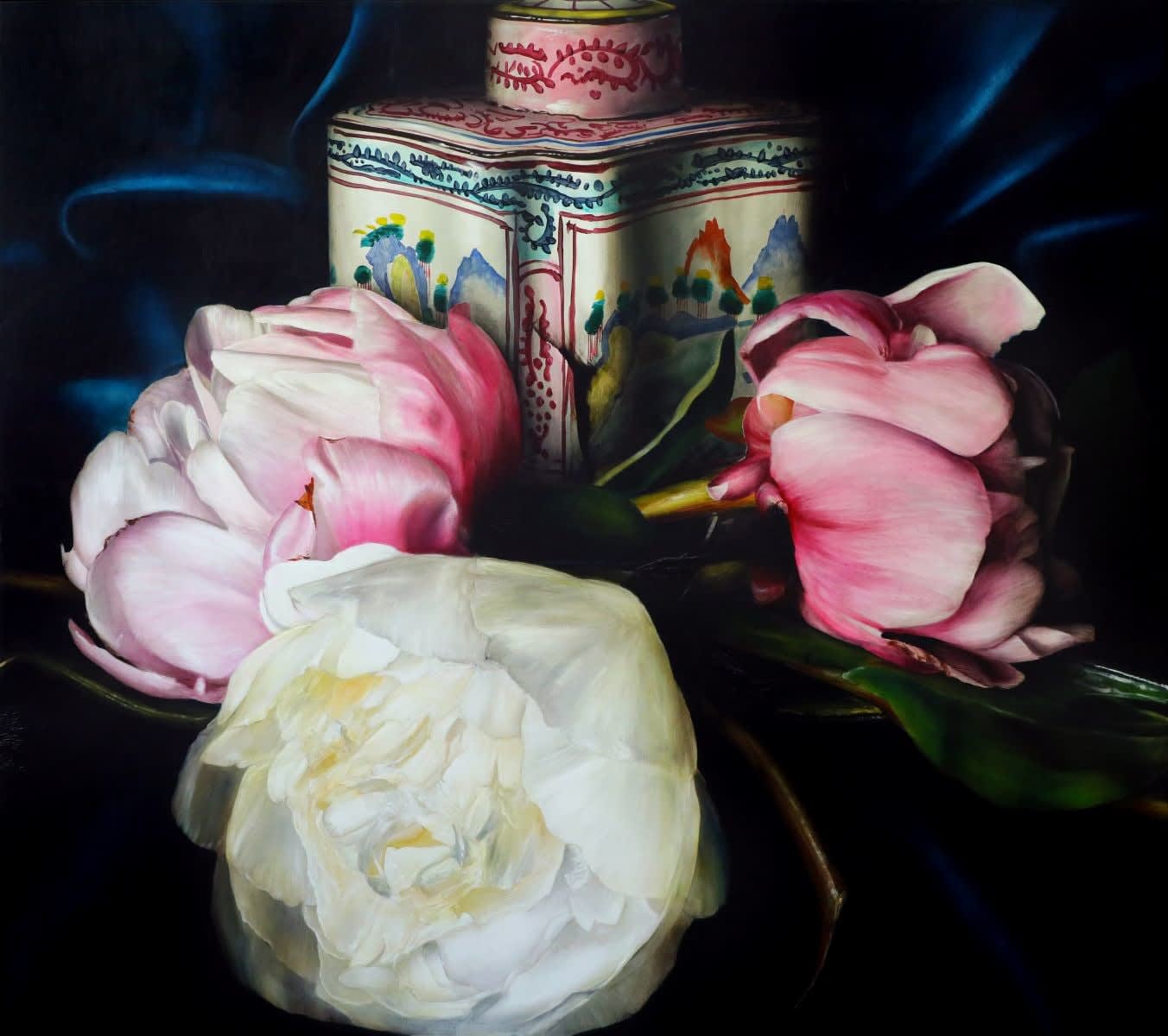 Dean Home, Peonies Near the Living Stream, 2020